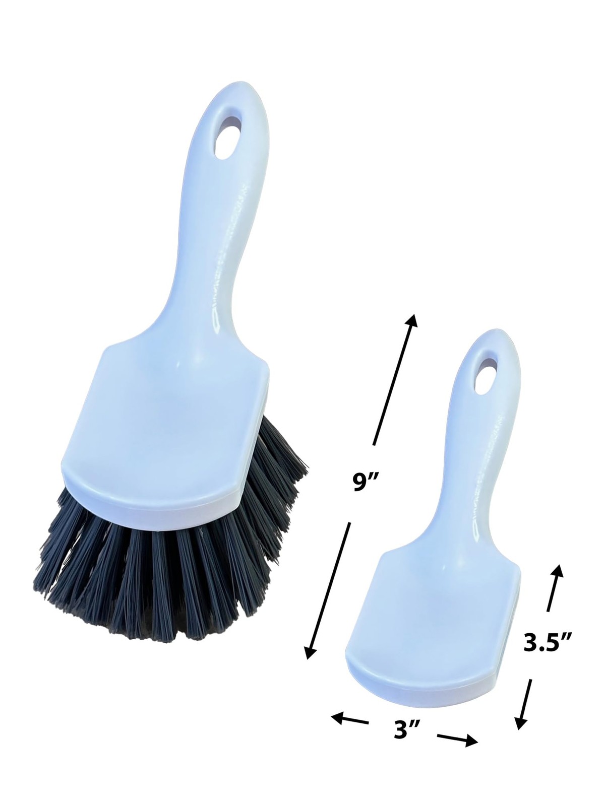 Car Wheel & Tire Brush Deep Cleaning Brush Soft Bristles & Stiff Bristles Pack 2