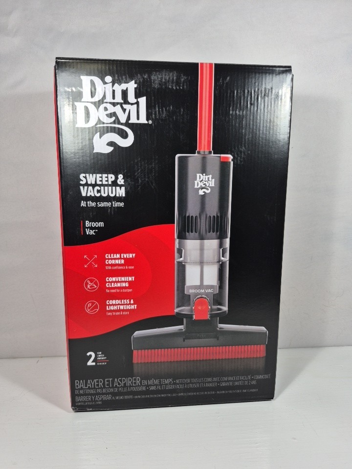 Dirt Devil Sweep & Vacuum Broom Vac – BD45000V – NEW