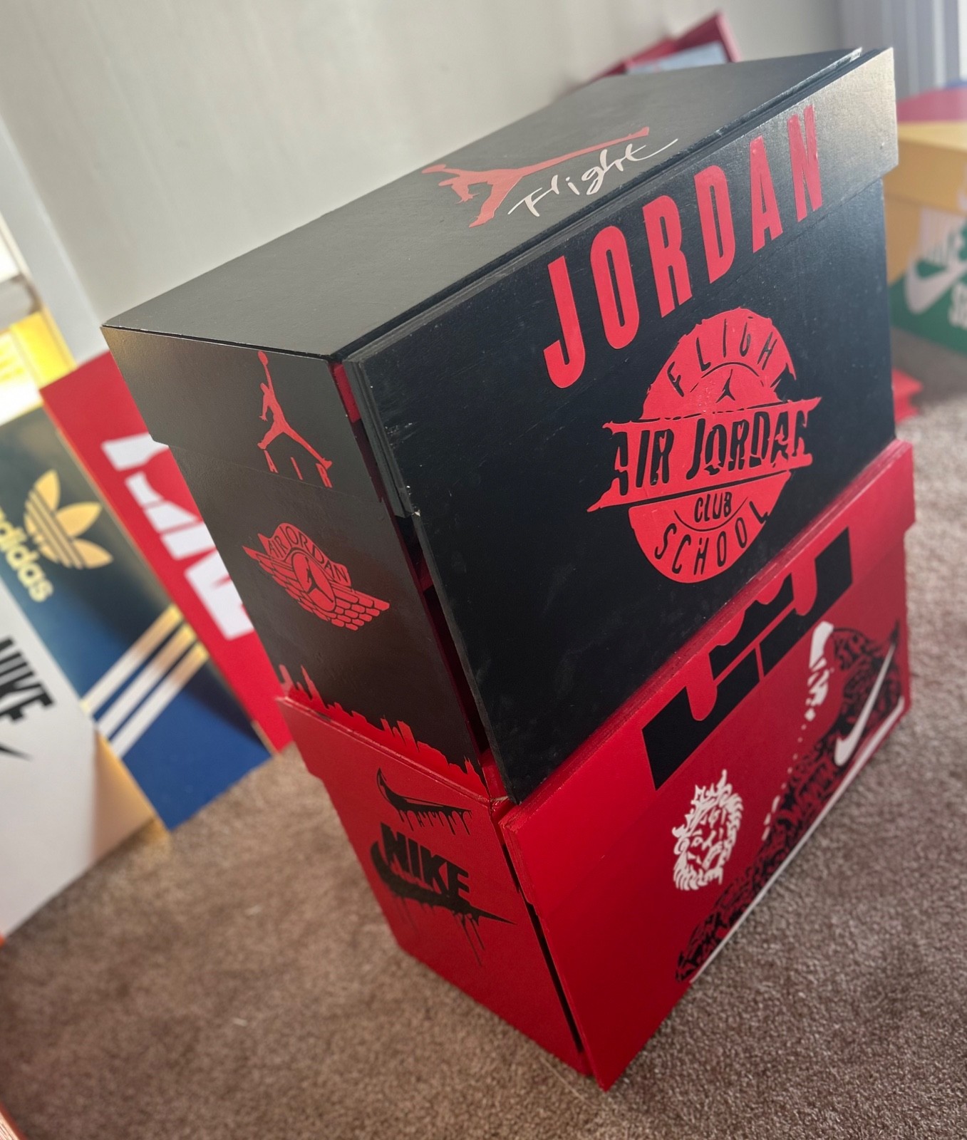 Custom Nike Jordan LeBron Sneaker Storage Box