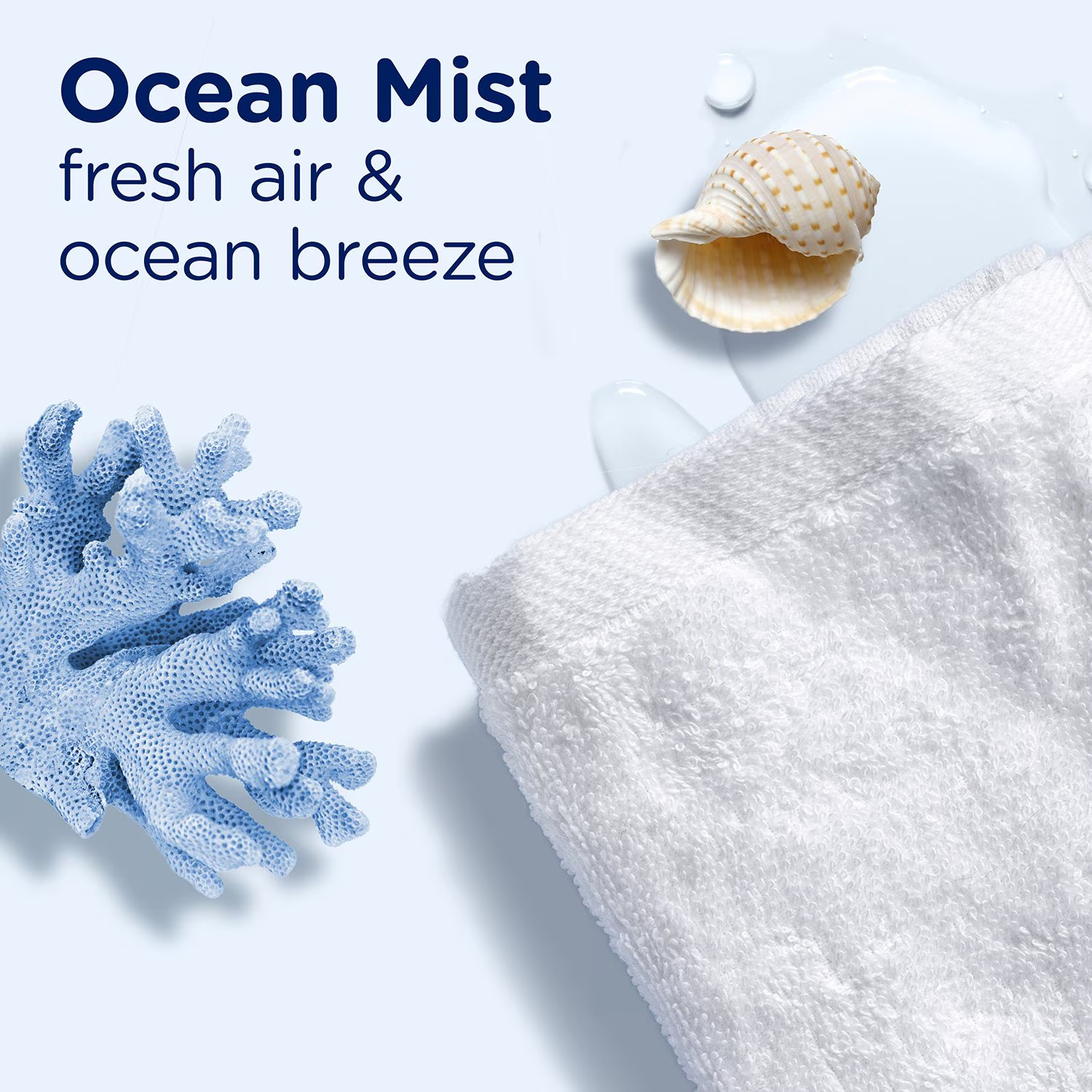 Downy Light Laundry In-Wash Scent Booster Beads Ocean Mist 39.9 oz Fresh Scent