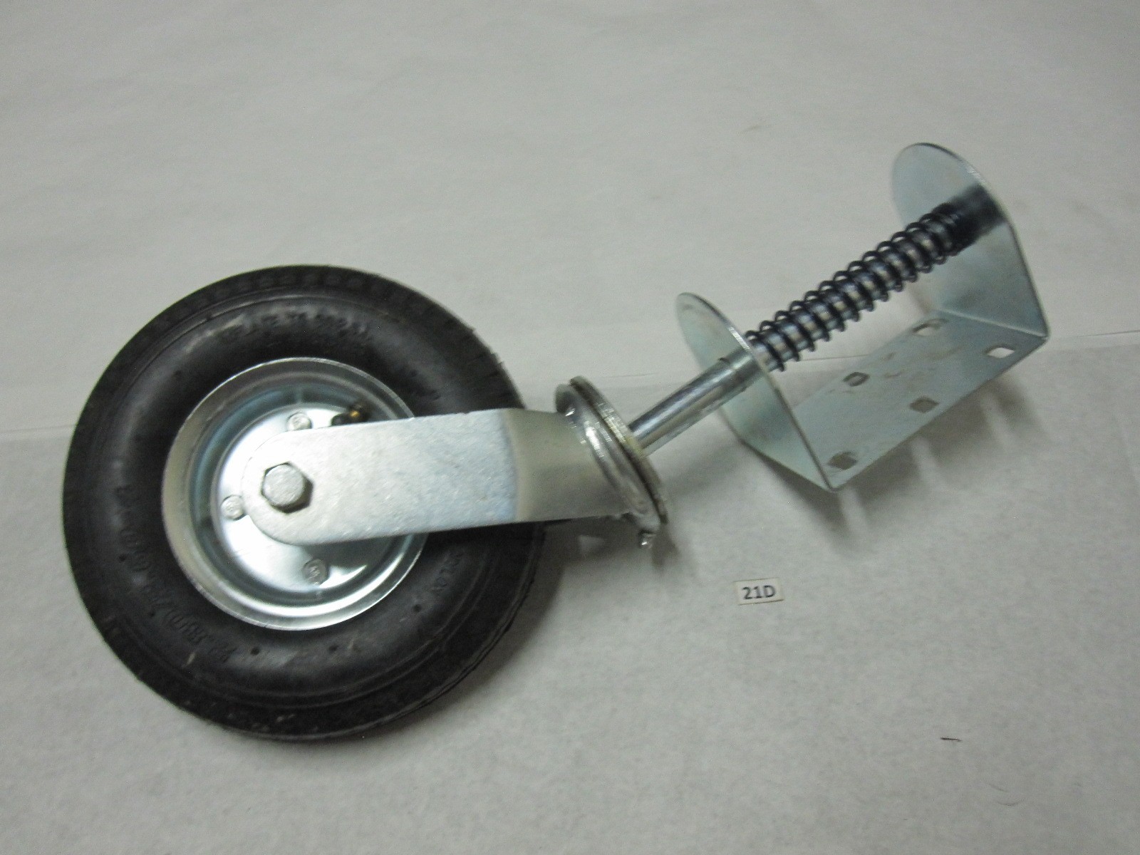 Heavy Duty Spring Loaded Gate Caster Wheel Pneumatic 9″ Tire 2.80 2.50-4 295 lbs