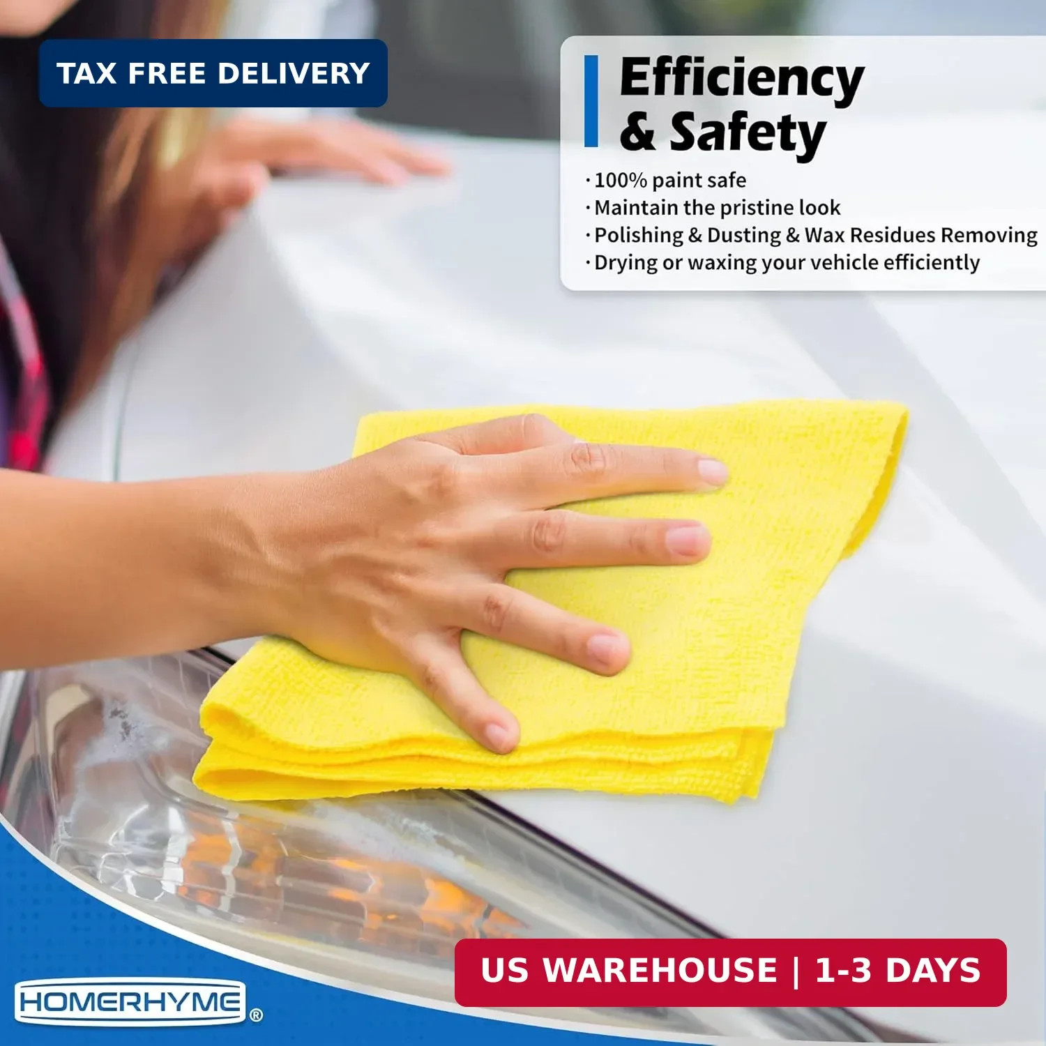 Microfiber Cleaning Cloth, 100 Pack Cleaning Rags Microfiber Towel Bulk Absorben