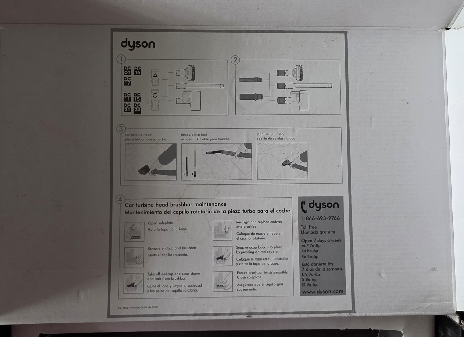 Genuine Dyson Vacuum Attachment Set Car Kit For – DC07,11,14,15,17,21,23 *READ*