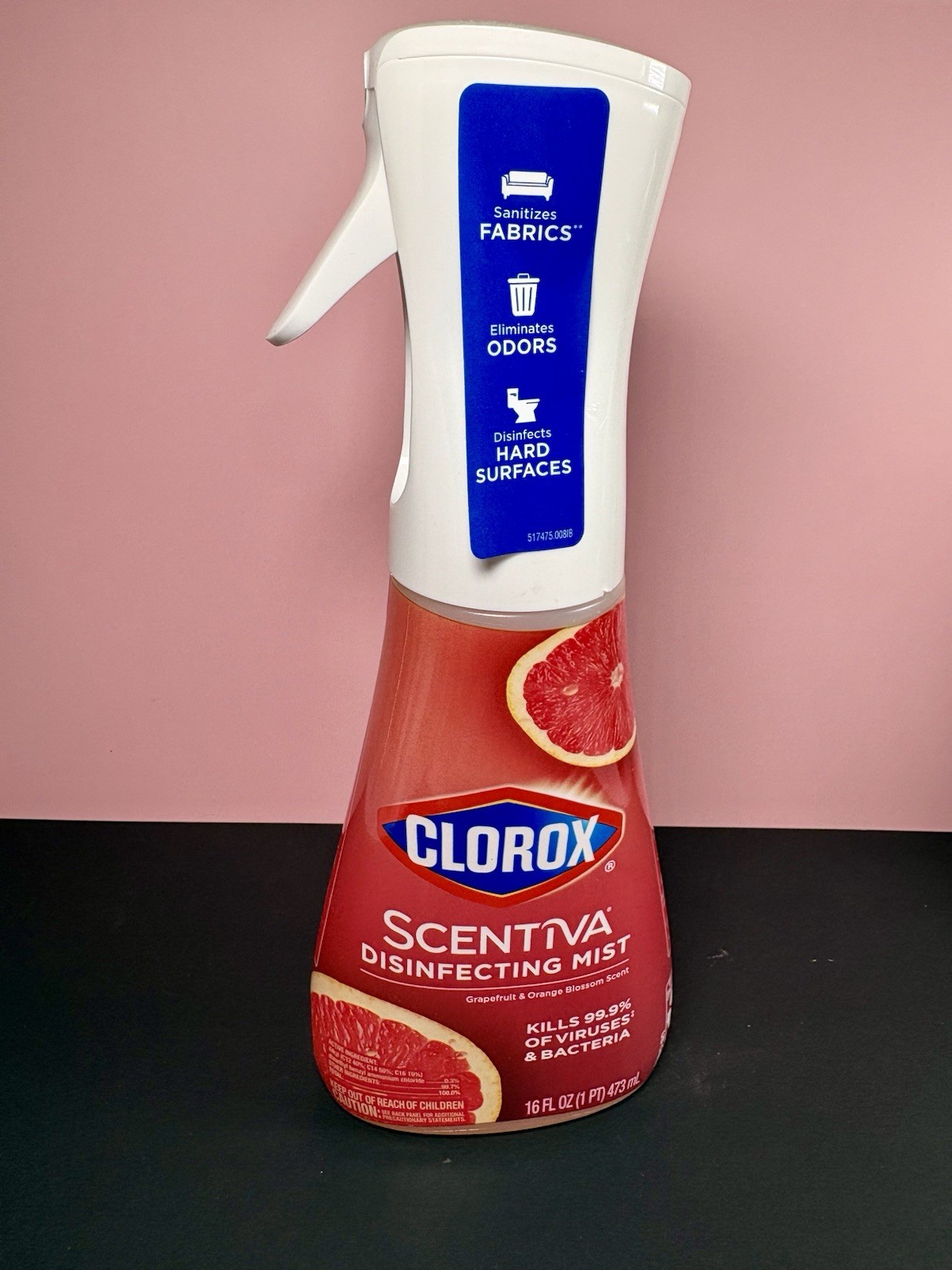Clorox Scentiva Disinfecting Mist Sanitizes Fabrics & Hard Surfaces 16 fl oz