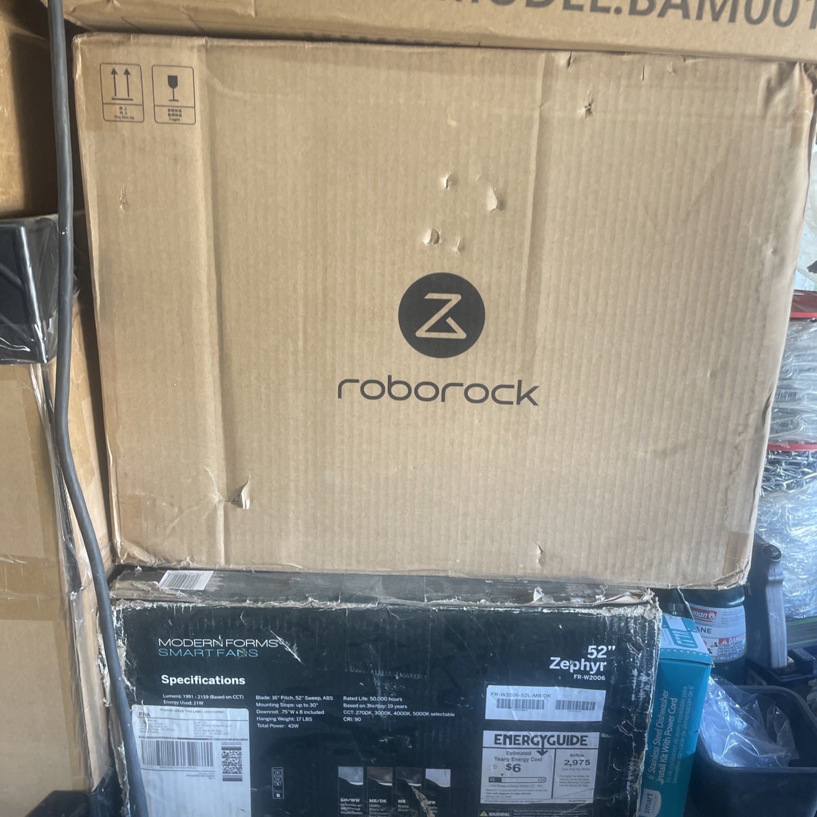 Roborock Qrevo S5V (Model: RRWOPEP EWFD24LRR) Robot Vacuum & Mop, 12,000pa -New