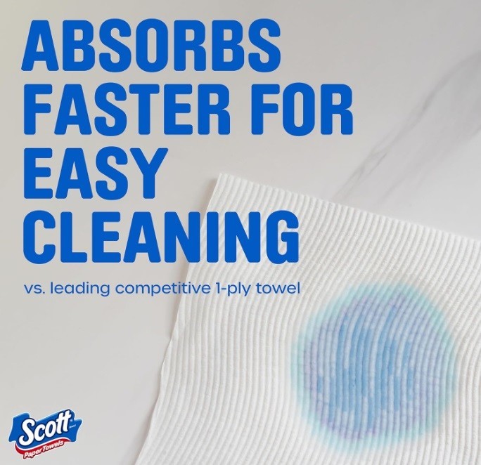 Scott Paper Towels, Choose-A-Sheet, 6 Double Rolls = 12 Regular Rolls 108 Sheet