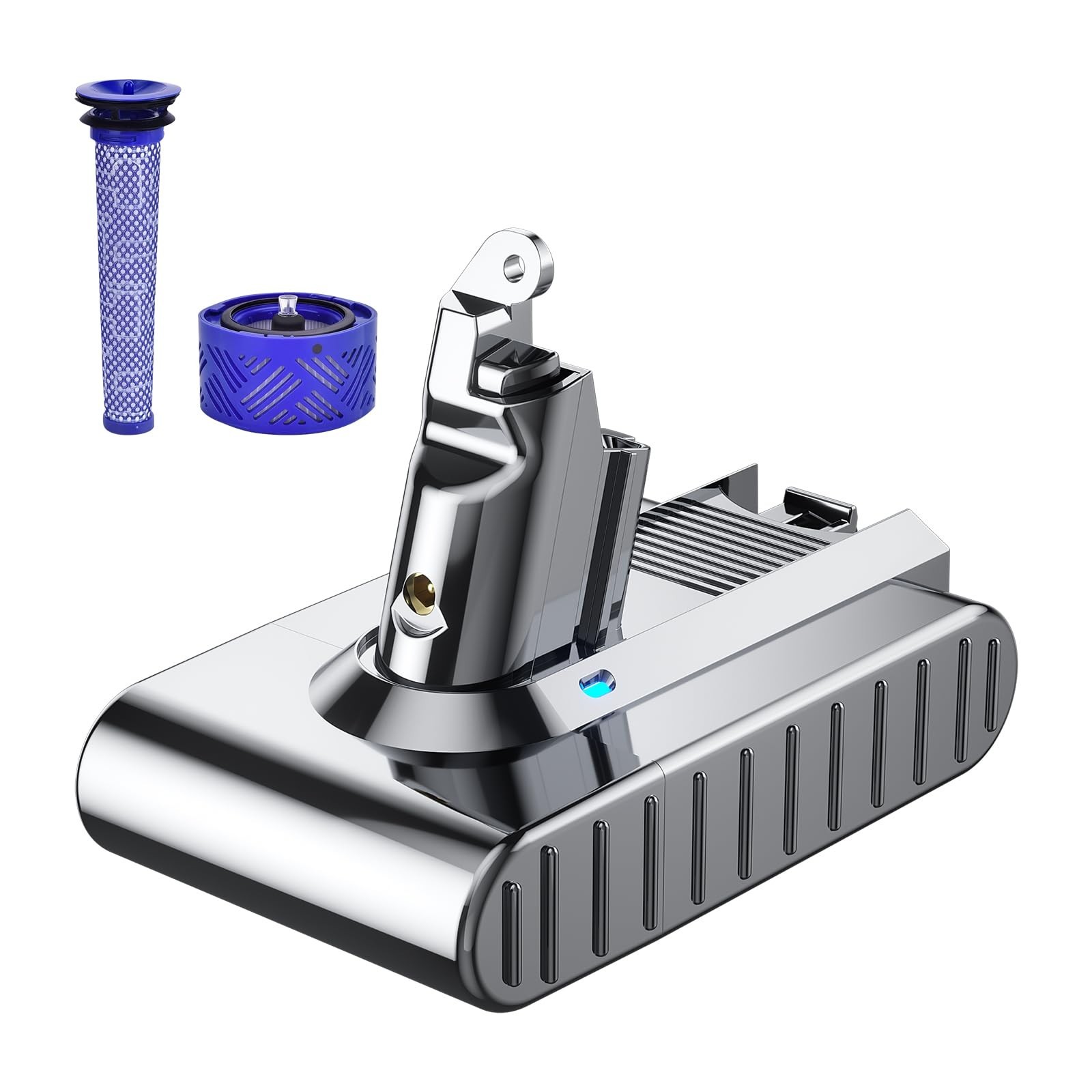 High-Capacity 8.0Ah Replacement Battery for Dyson V6 21.6V – Compatible with SV0