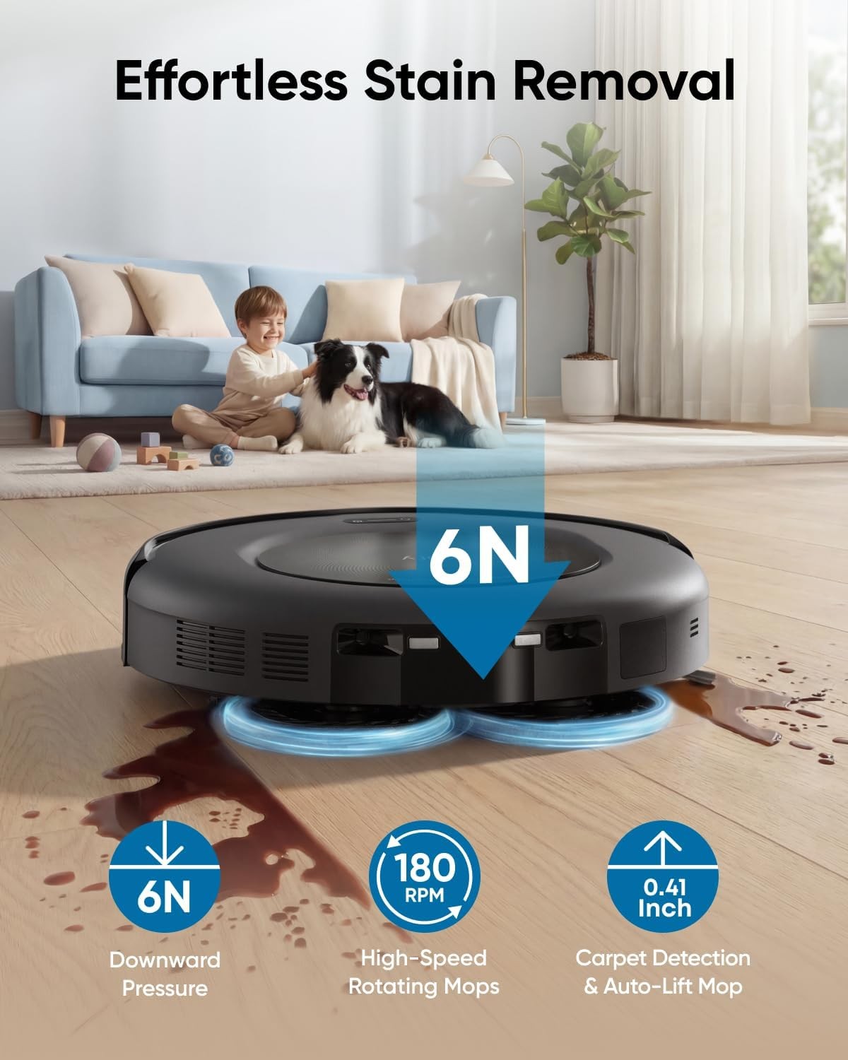 eufy Robot Vacuum Omni C20, Robot Vacuum and Mop ((Renewed Acceptable)