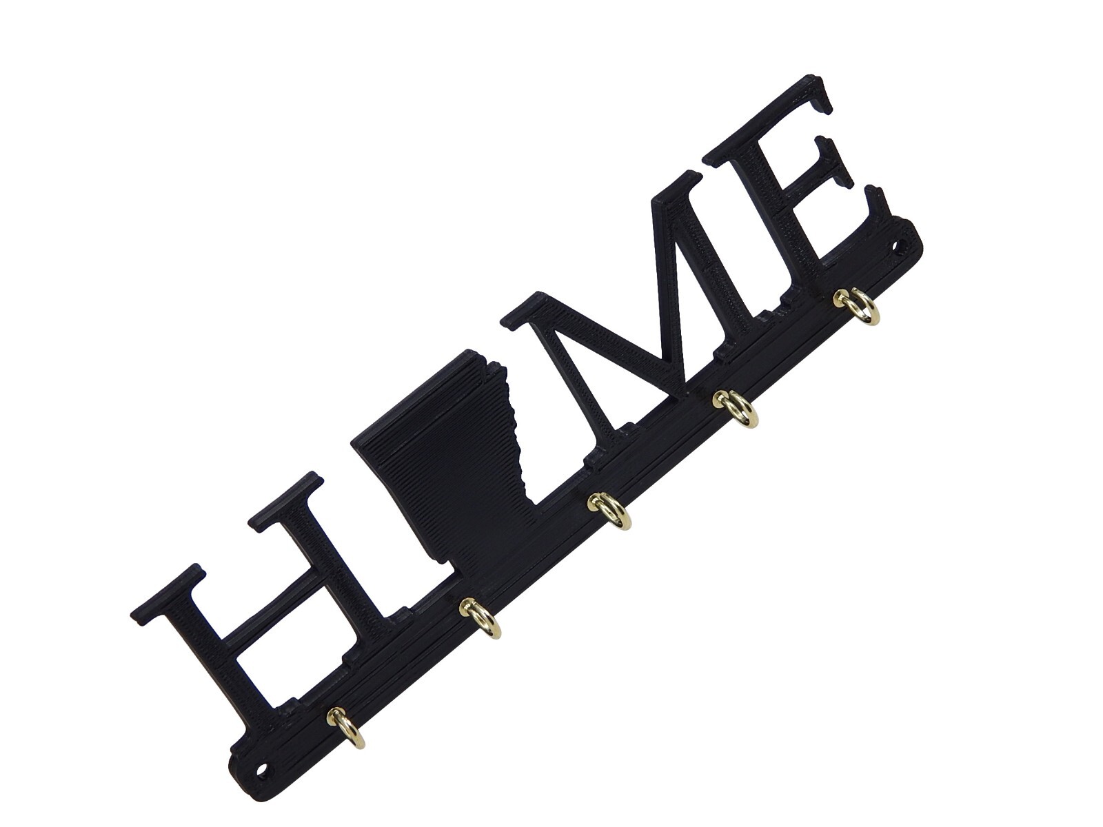 Arkansas Home State Shape Key Holder Hanger Rack Housewarming Gift Wall Decor