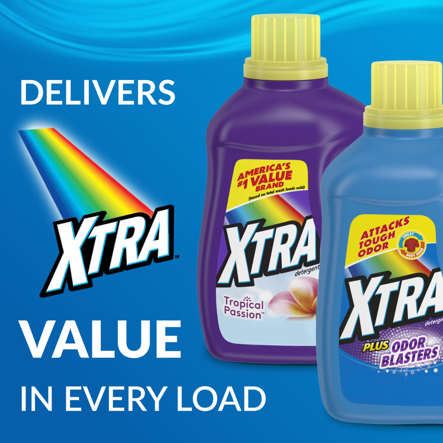 (2 pack) Xtra Tropical Passion Liquid Laundry Detergent 206.4 fl oz, 172 Loads
