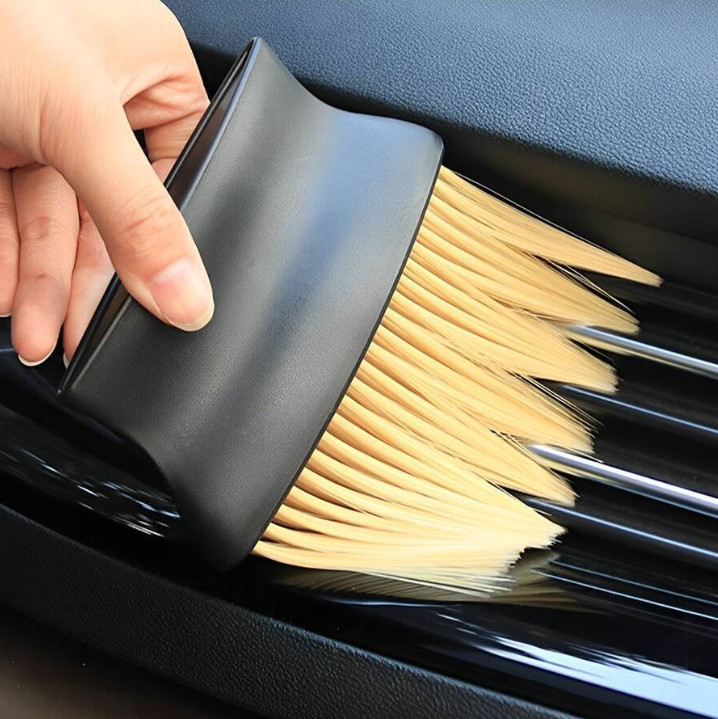 1Pc Car Air Vent Cleaning Brush – Compact Tool for Dust and Dirt Removal