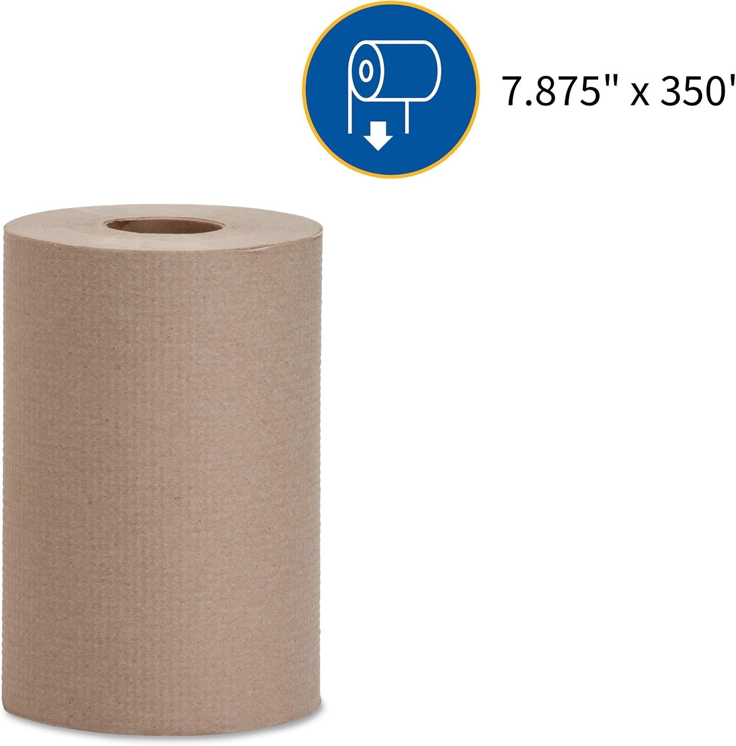High Absorbency Kraft Roll Towels – 12 Count, 7.9″ x 350′, Perfect for Restrooms