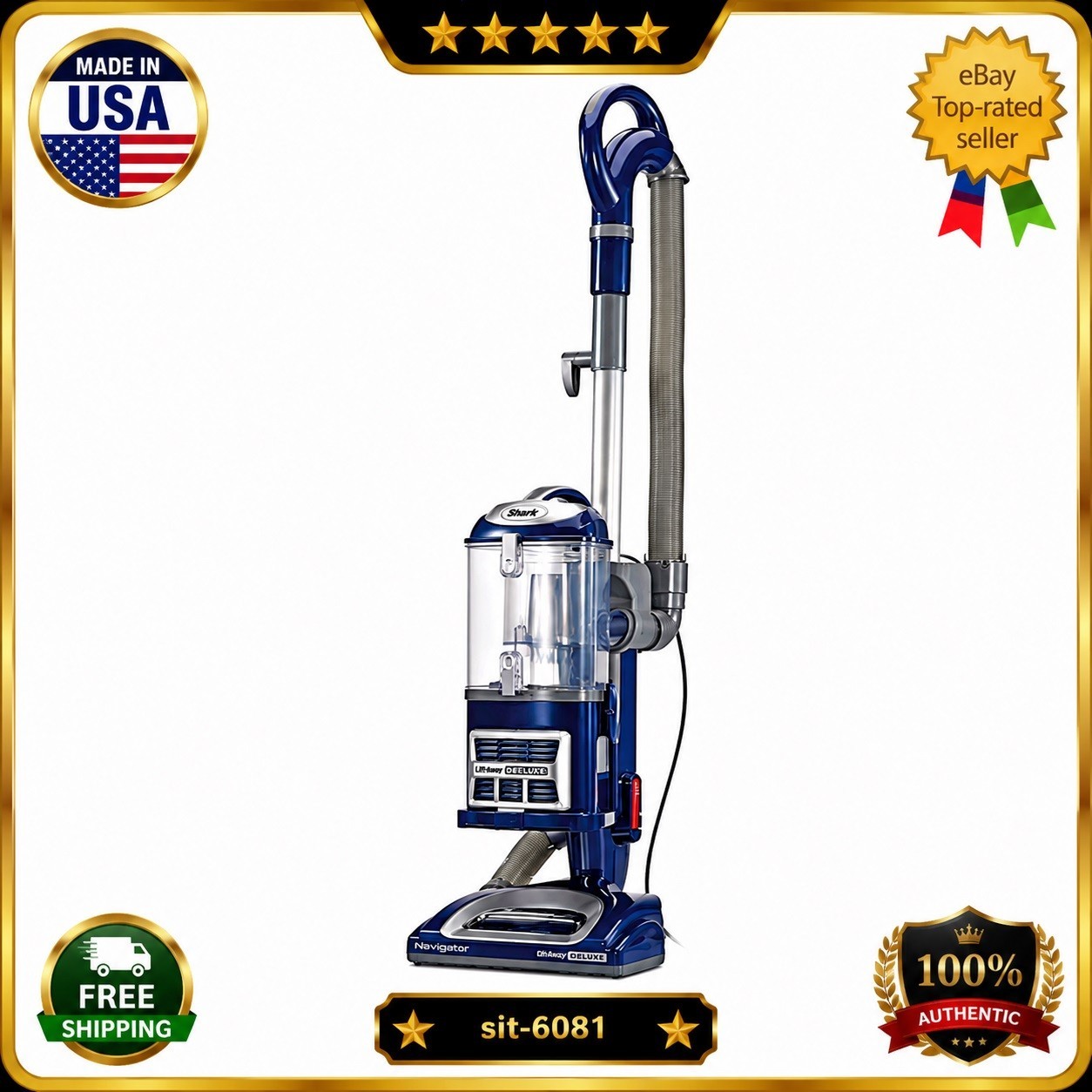Shark Navigator Lift Away Deluxe Upright Vacuum Cleaner NV360 HEPA Filter Blue🔥
