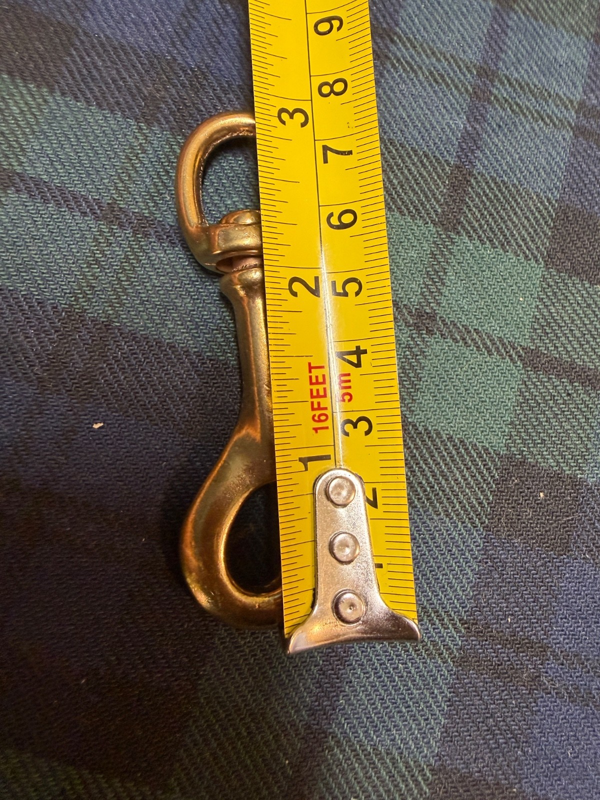 Solid Brass Swivel Snap Hook Heavy Duty Clip 3″ Set of 12
