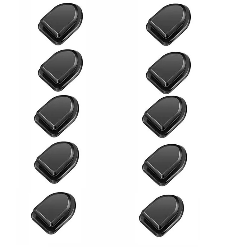 10pcs Mini Car Hooks Self-Adhesive Storage Holder for USB Cable Key, Accessories