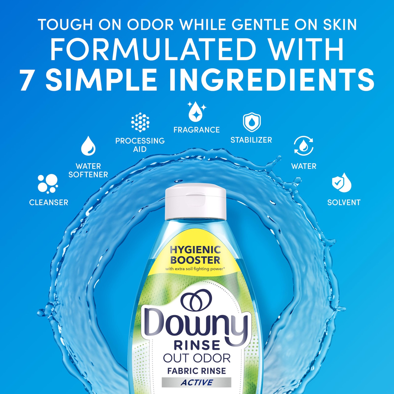 Downy RINSE & REFRESH Laundry Odor Remover and Fabric 48 Fl Oz (Pack of 1)
