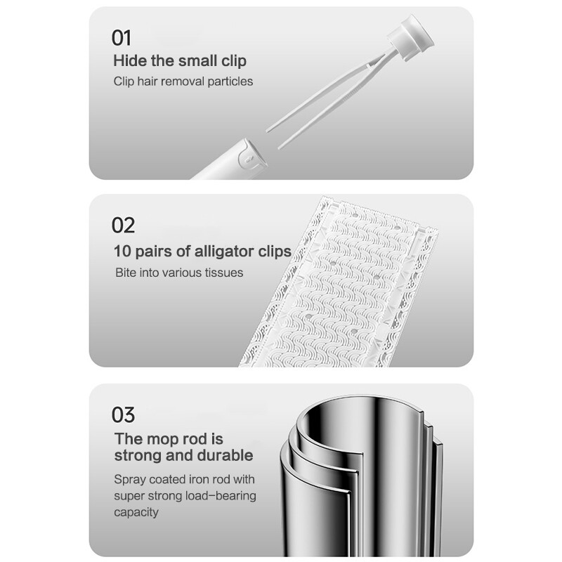 Automatic Cloth Changing Mop Mini Hands-Free Mop Compatible Face Towel Home