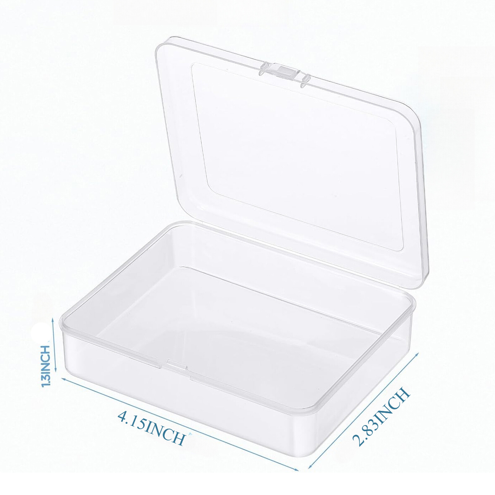 Lot Clear Plastic Storage Container Box Craft Organizer DIY Coins Screws Jewelry