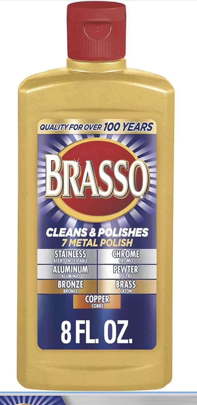 Brasso-2660089334 Multi-Purpose Metal Polish, 8 FL Oz (Pack of 1) …