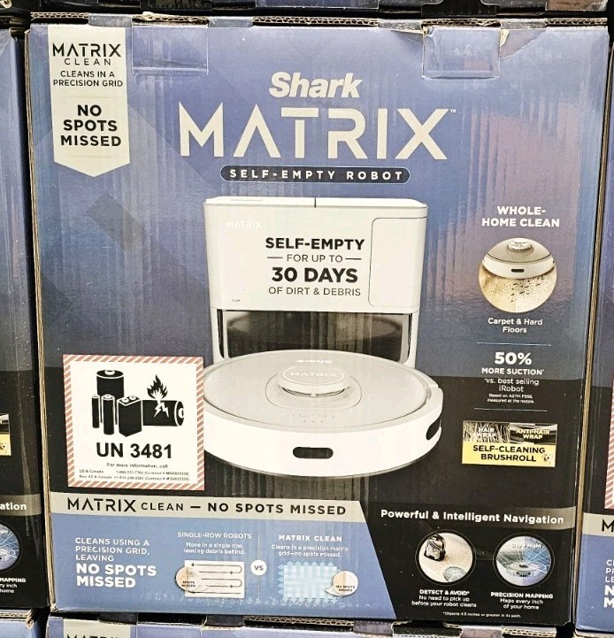 Shark Matrix Self-Emptying Robot Vacuum With 30-Day Dock New Model UR2350S