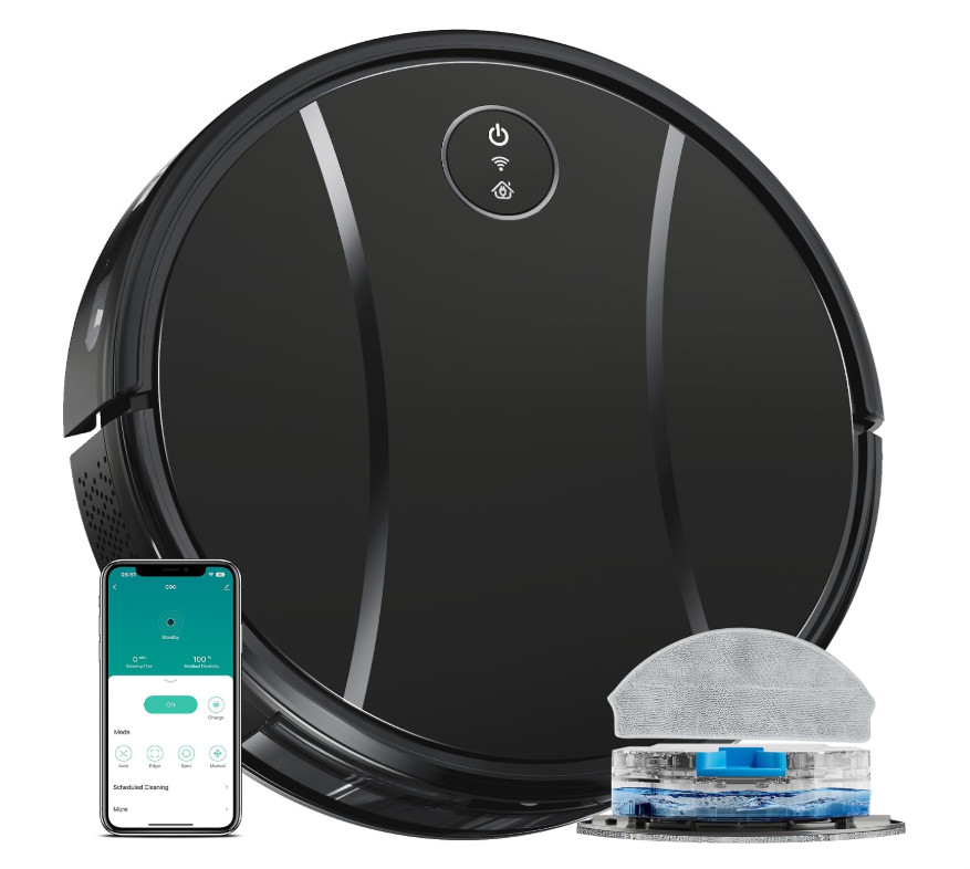 Tipdiy NEW Automatic Robotic Vacuum Cleaner & Mop Combo APP & Voice Control G90