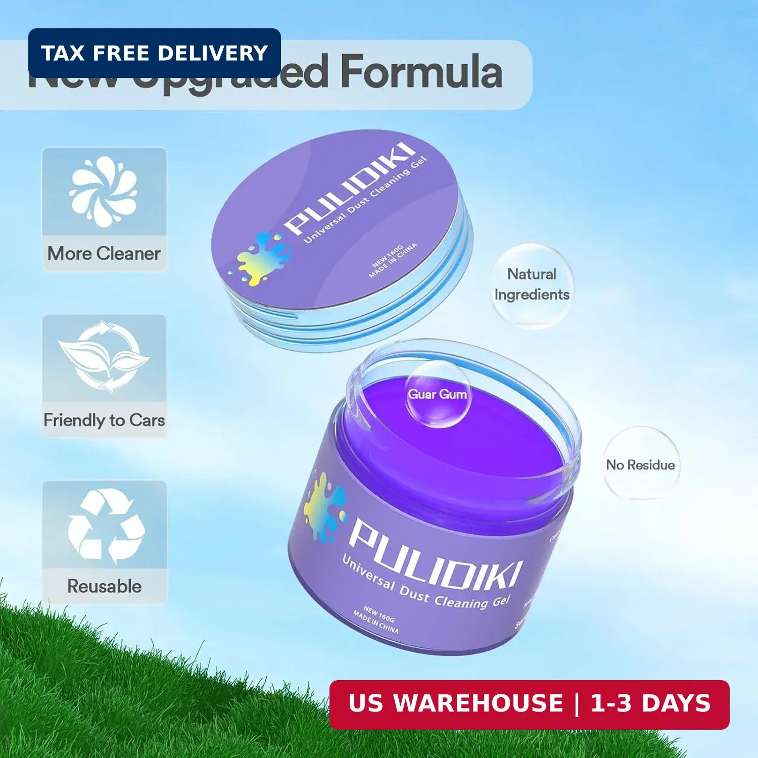 PULIDIKI Car Cleaning Gel Cleaning Putty Car Interior Cleaner Car Detailing Kit