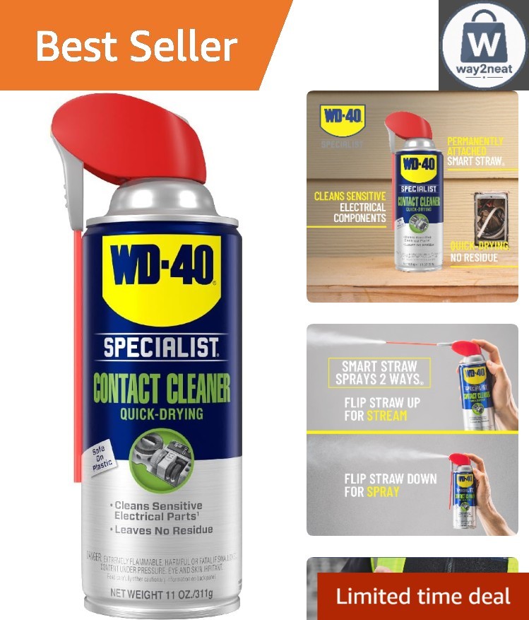 WD-40 Specialist 11 oz. Cleaner Spray with Smart Straw – Residue-Free Solution