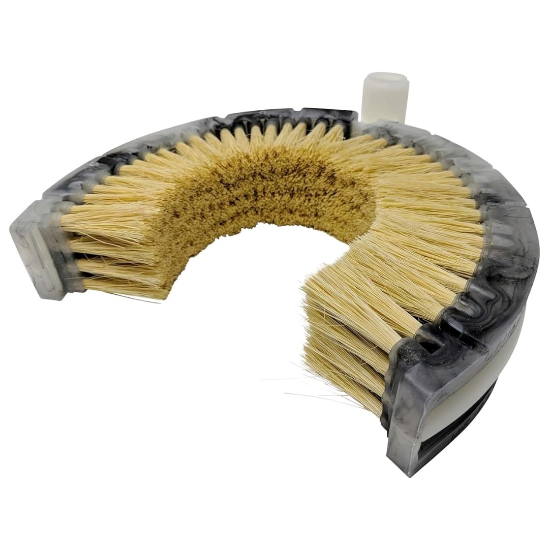 Curved Wash Brush for Exhaust Stack Pipes with Natural Tampico Fiber, Truck C…