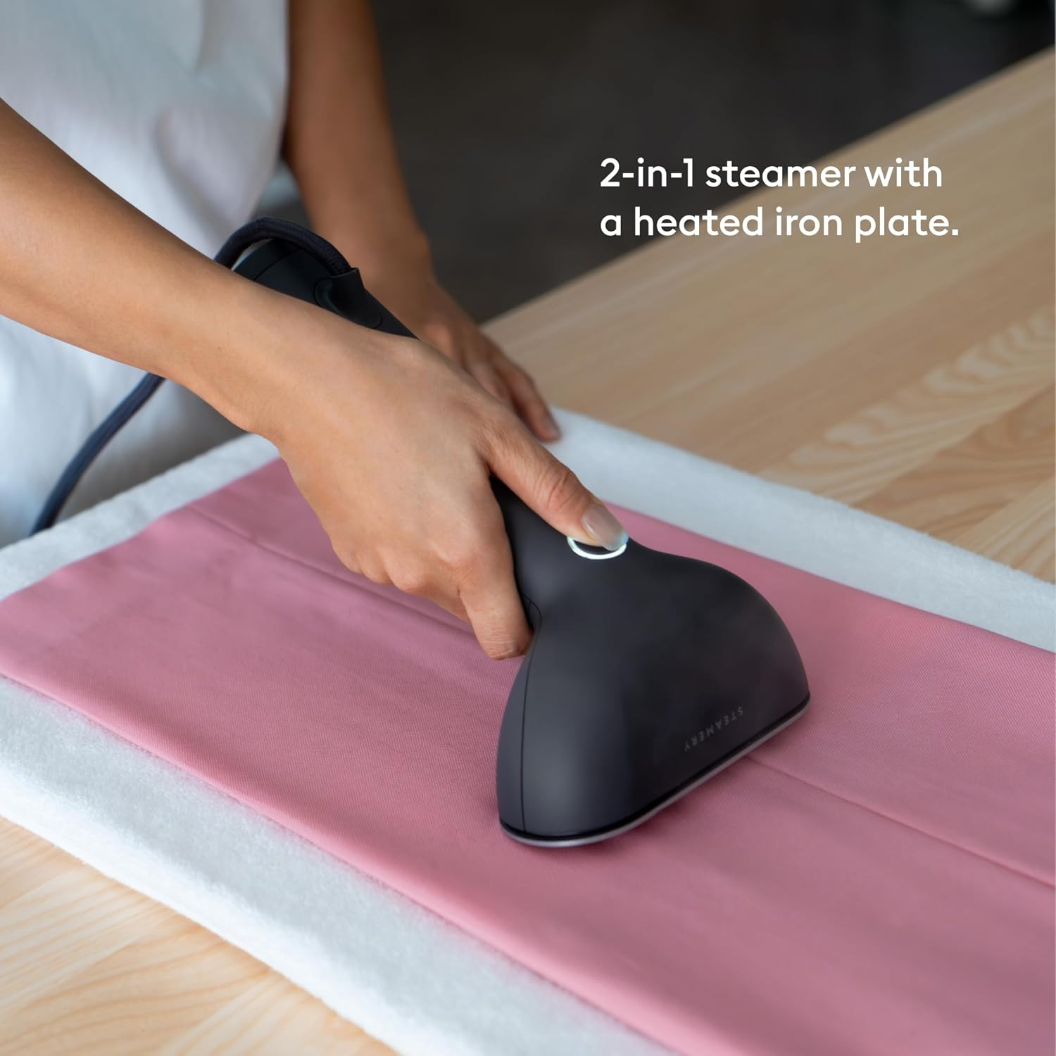 Handheld Clothes Steamer Cirrus 3, 1200W, US Plug, Heated Ironing Plate, Fast He
