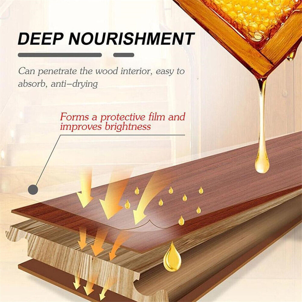 3× Natural Bee Wax Furniture Polish Spray Micro-Molecularized Beeswax w/ Tool US