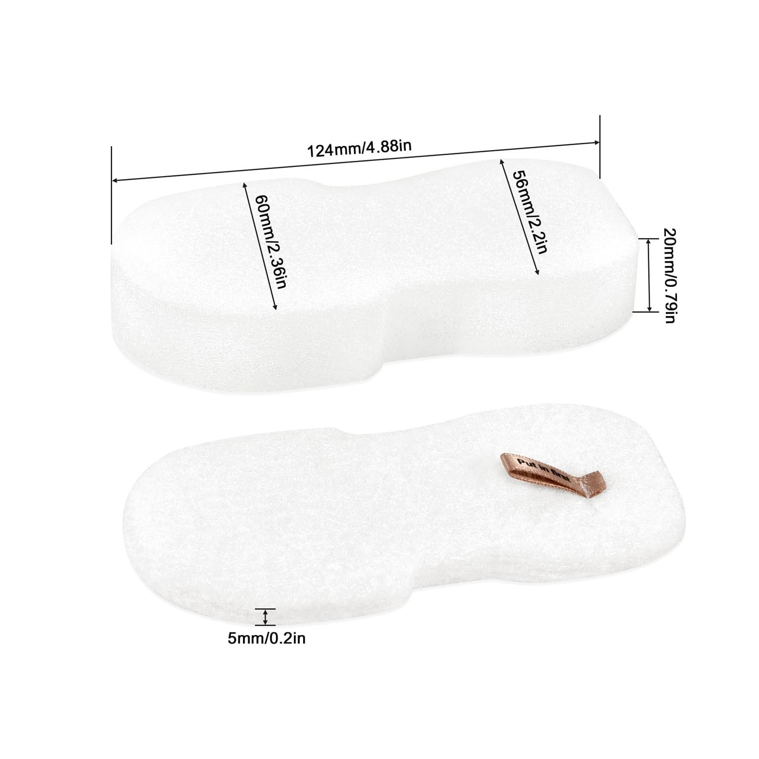 4 Set Foam Filters for Shark QS3000QEG QS3000QEM QS3000QSL QS3000QTL