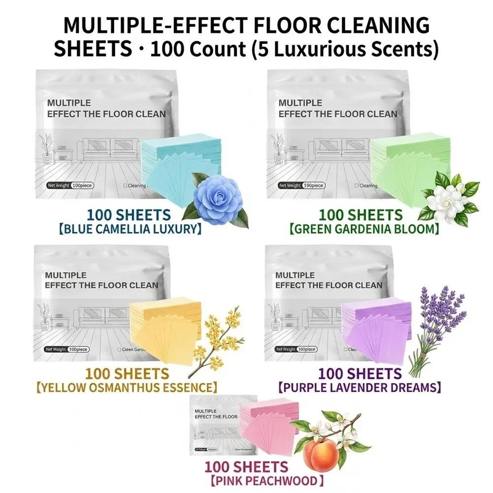 100PCS Multi-surface Floor Cleaning Tablets, Multiple Effect the floors Clean US