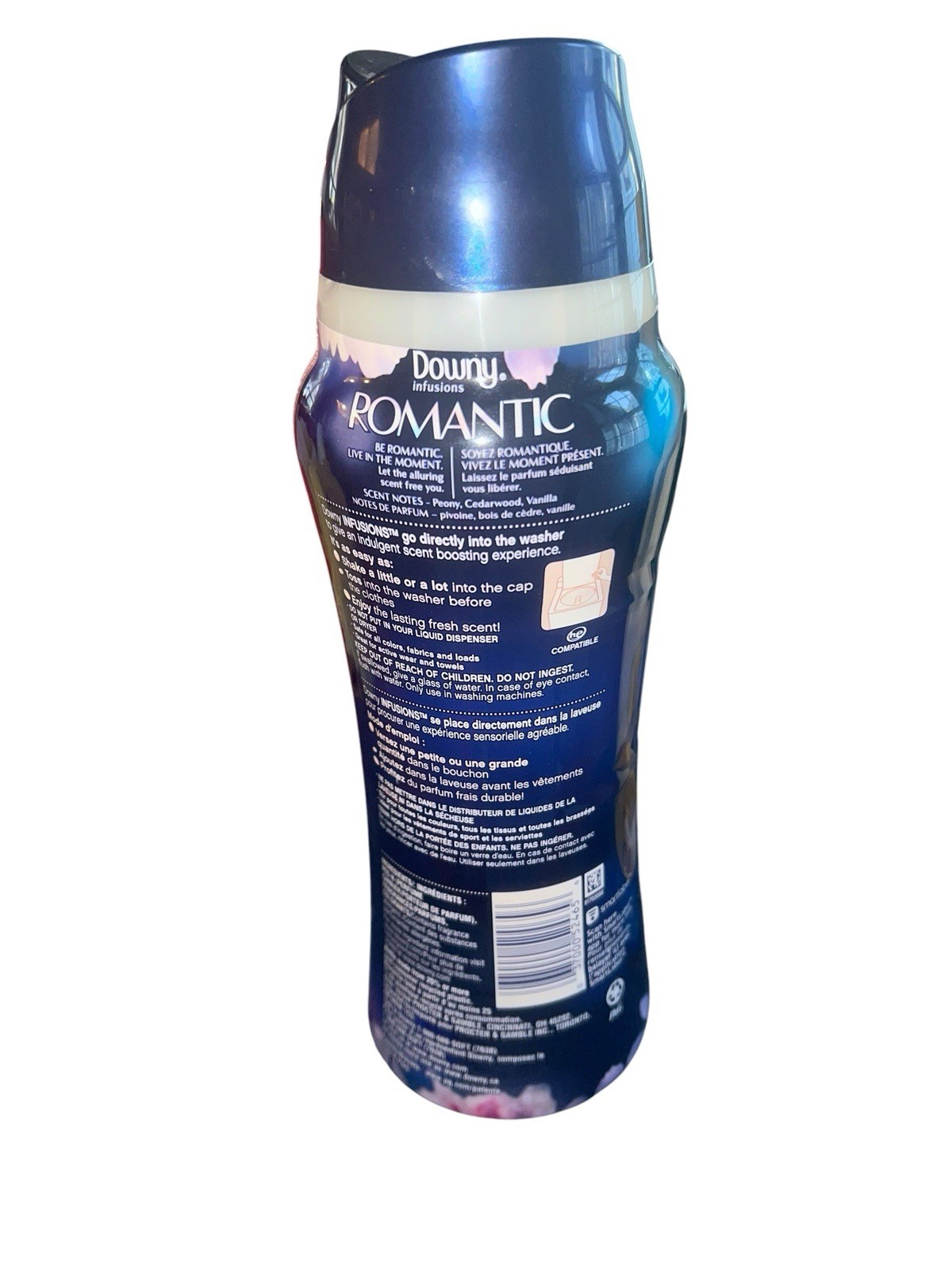 Downy Infusions Romantic White Tea Peony Scent Booster 20.1oz Full Discontinued