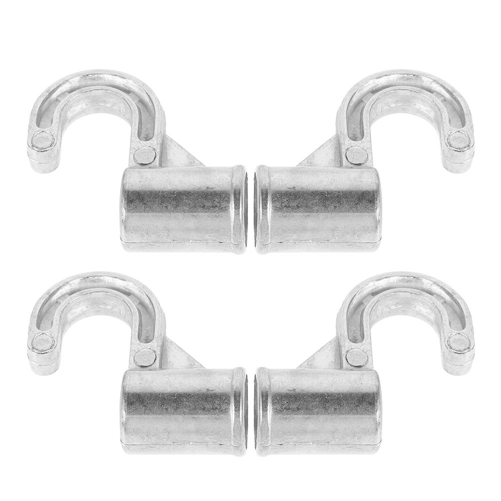 Pot Hooks Silver for Homeowners Space Saving 4Pcs 1.97X1.77X0.75In