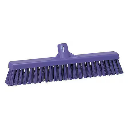 Vikan 31998 24 In Sweep Face Broom Head, Soft, Synthetic, Purple