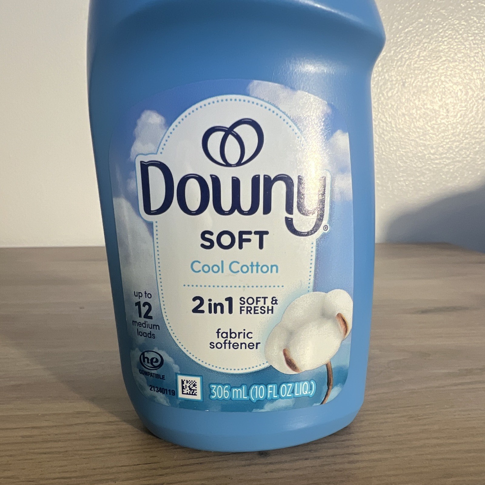 Downy Soft Cool Cotton 2 in 1 Soft & Fresh Fabric Softener HE 306mL
