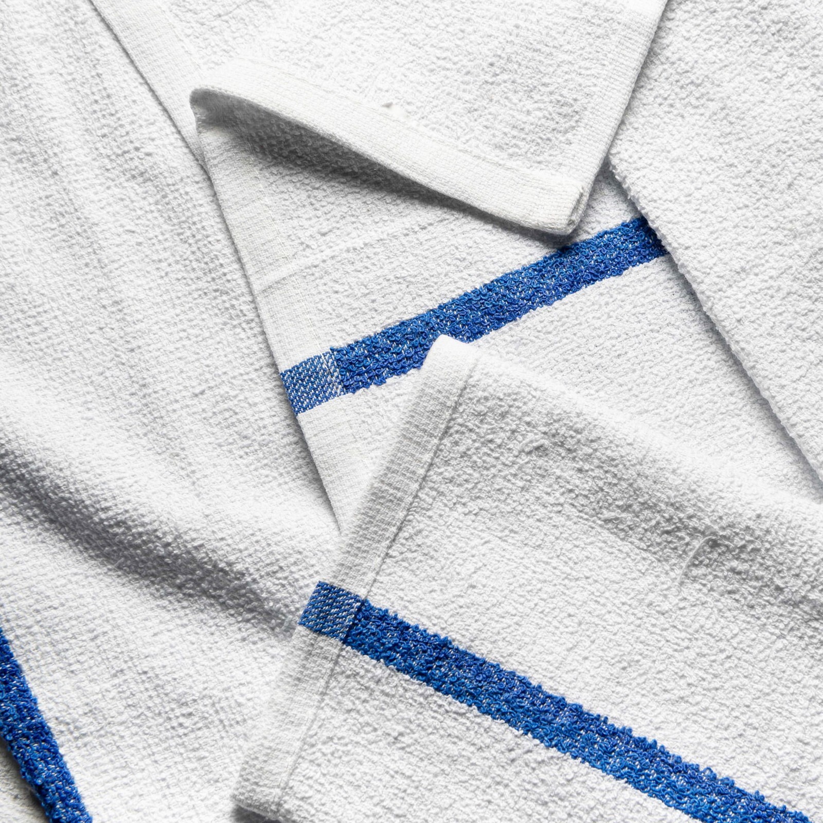 10 LB ASSORTED STRIPE BAR TOWELS WIPERS CLEANING CLOTHS LOW LINT HERRINGBONE
