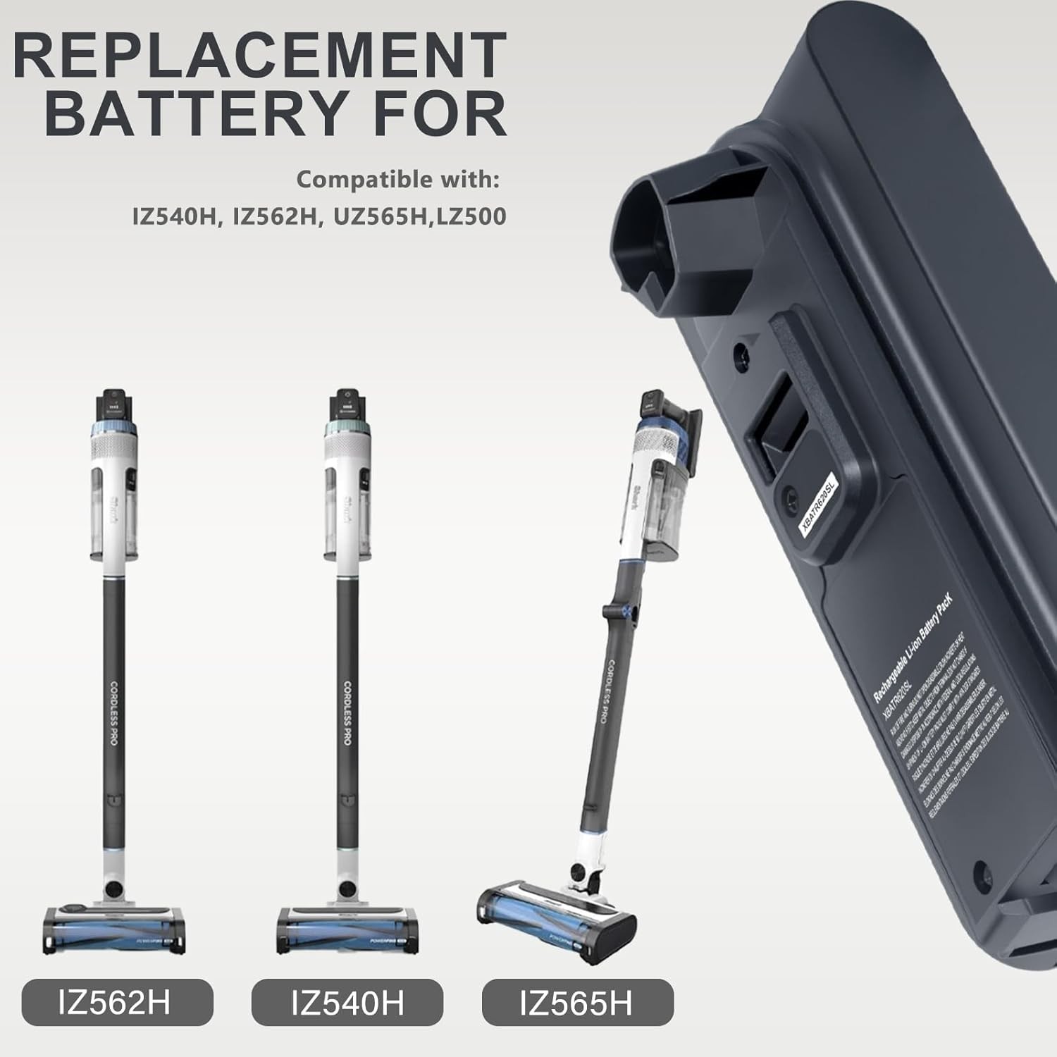 21.6V 3500mah Replacement Battery for Shark xbatr620sl Compatible with Shark