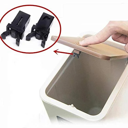 10 Pack Trash Can Lock Replacement Spare Parts Waste Bin Press Buckles Touch Top