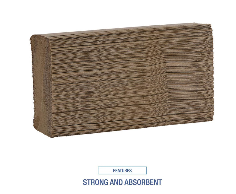 Boardwalk Commercial Multifold Paper Towels 16 Pack Natural