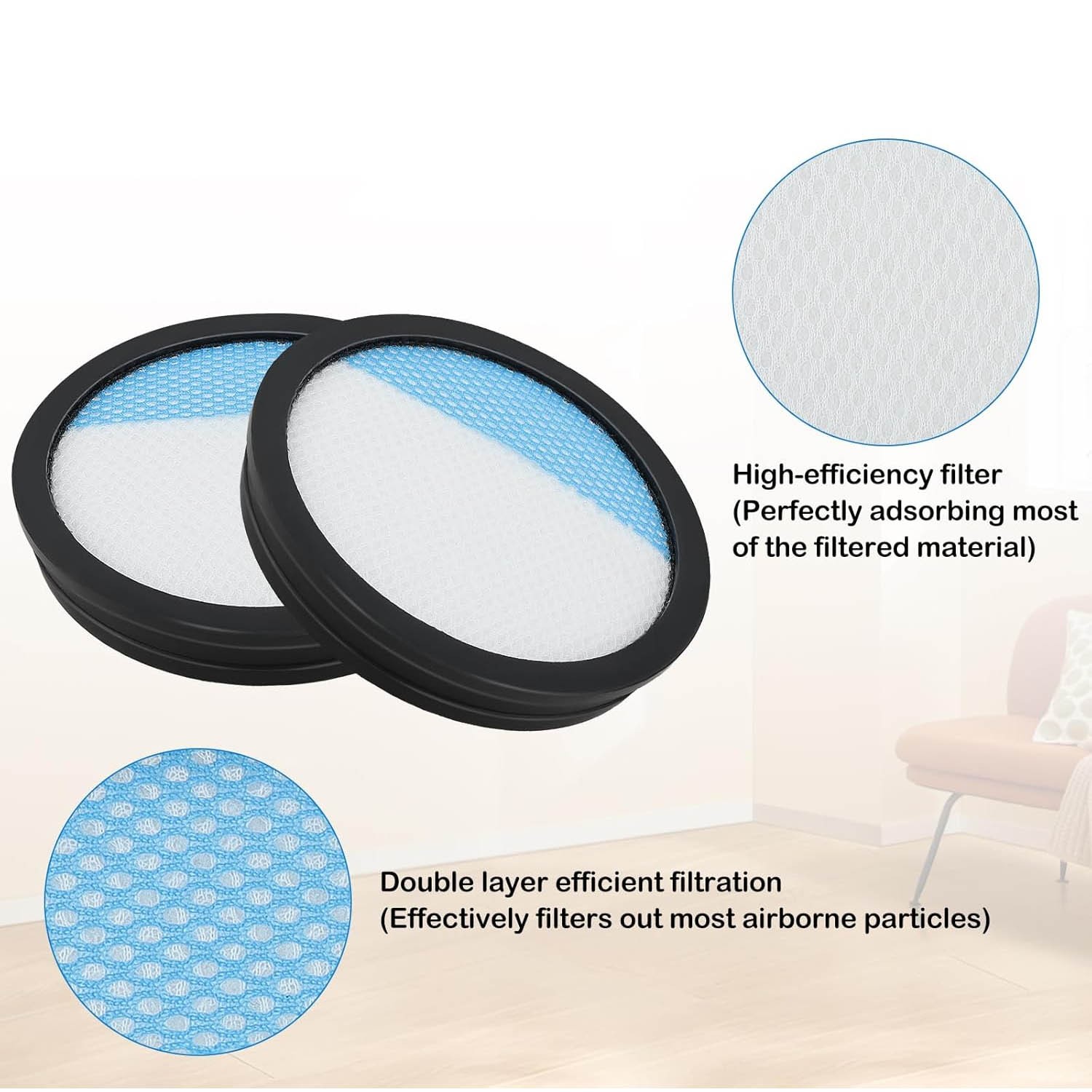 Filter for Ryobi Stick Vacuum PCL720 PBLSV716 PBLSV717 Part # A32SV720N