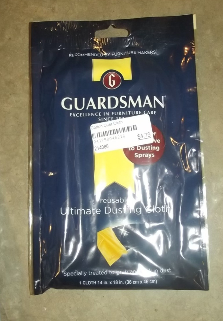 GUARDSMAN 462100 Dusting Cloth, 18 in L, 14 in W, Cotton – 1-PACK T18