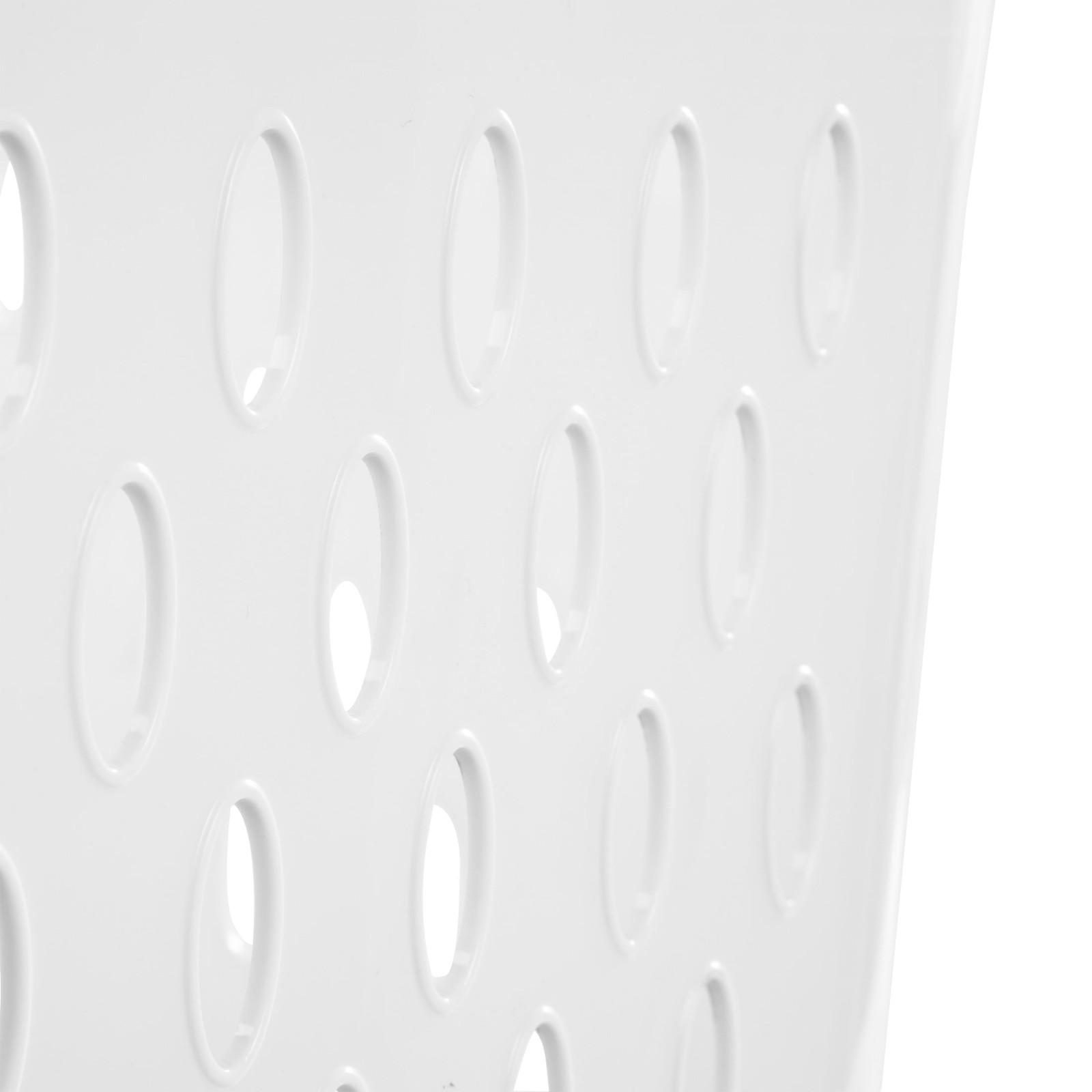2Pack White 2.7 Bushel Extra Large Plastic Laundry Basket Dual Carry Handles
