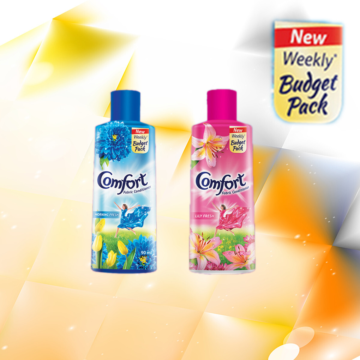 Comfort Fabric Conditioner Clothes Washing Fabric Conditioner Fresh Morning 90ml