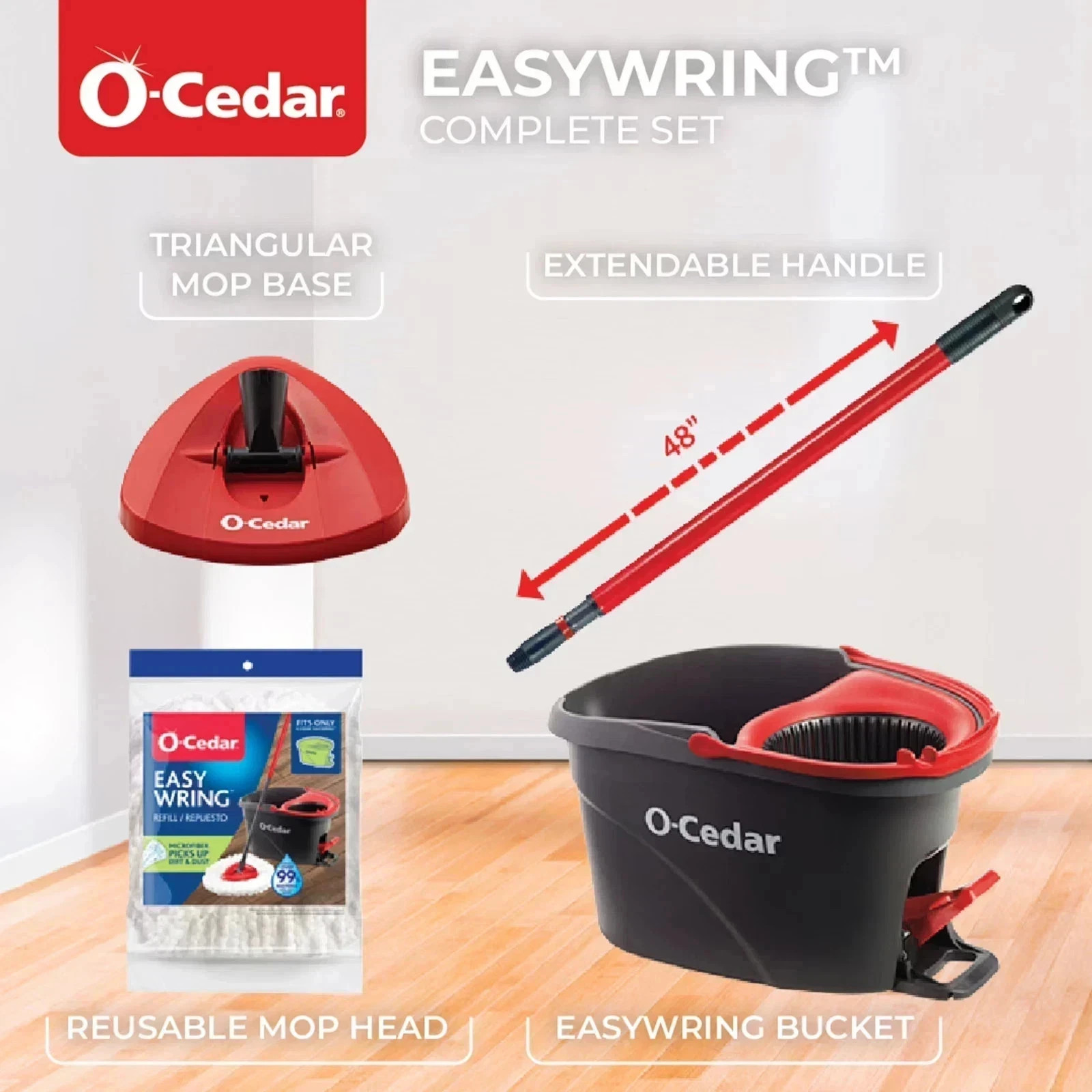 O-Cedar EasyWring Spin Mop & Bucket System