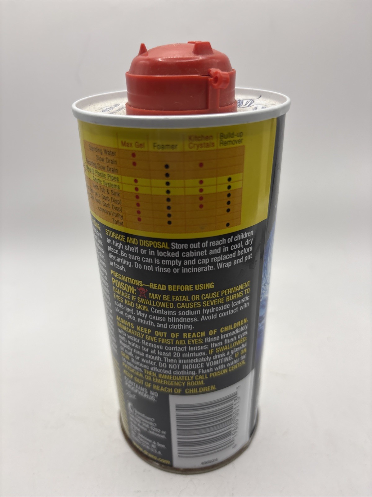 Vtg Drano Professional Strength Kitchen Crystals Clog Remover 18 Oz NEW 2004