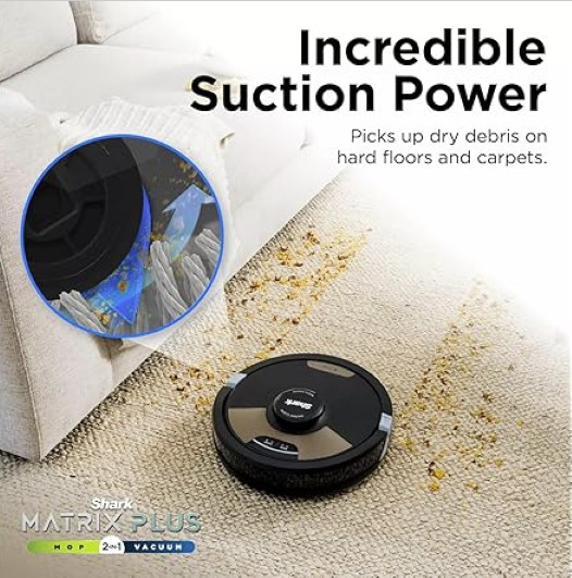 Shark Matrix Plus 2-in-1 Robot Vacuum & Mop with Self-Empty Base UR2650WS