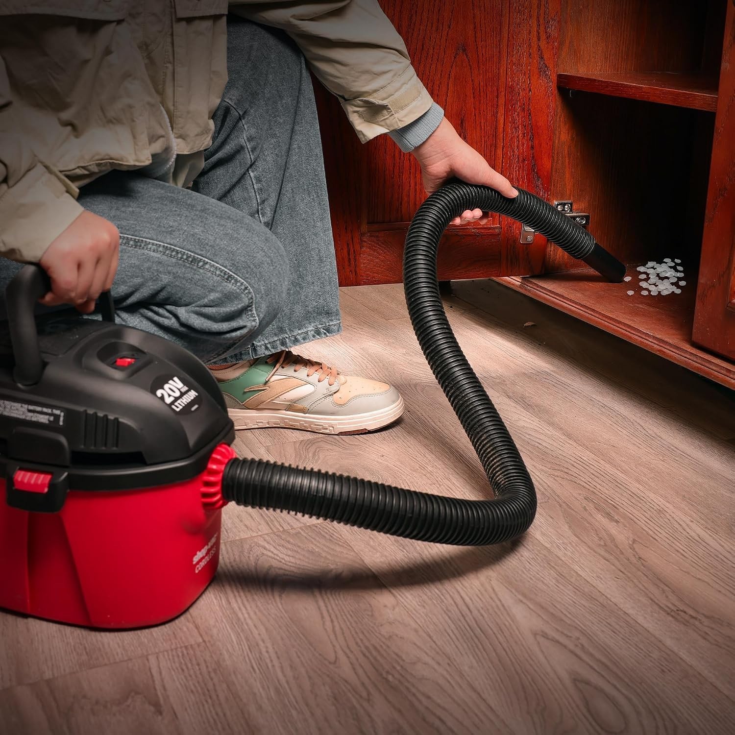 1 Gallon Cordless Wet/Dry Vac with 3-in-1 Functionality – Lightweight & Powerful
