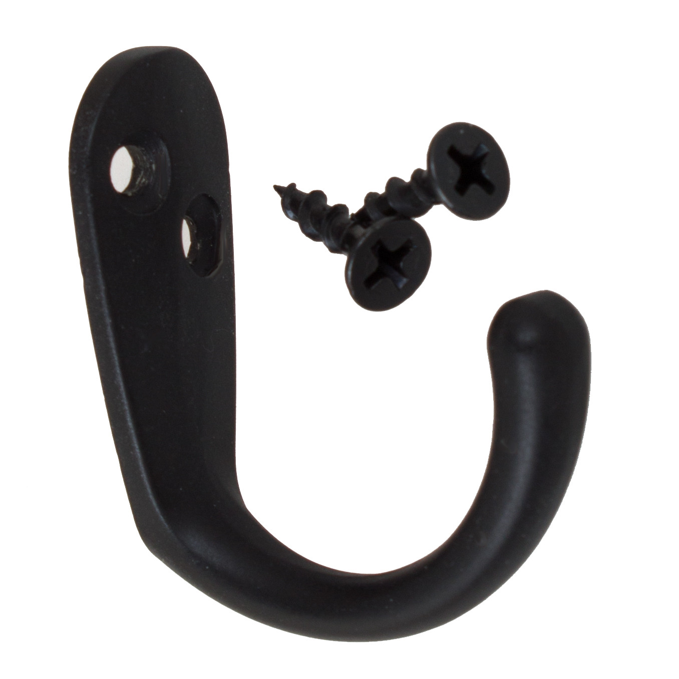GlideRite Small Single Coat Robe Wall Hook Matte Black – 7005-MB-1