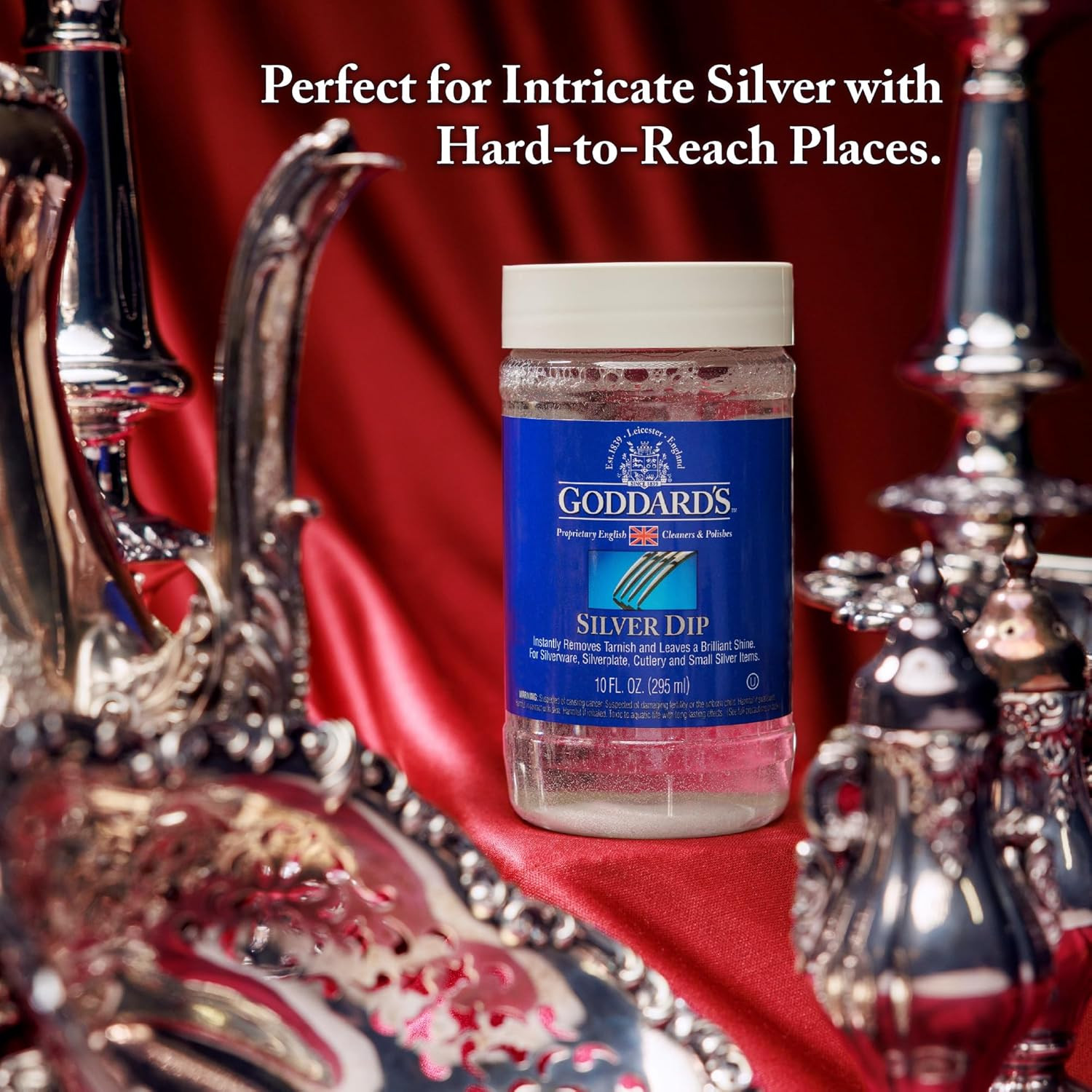 Silver Cleaner Dip, Instant Tarnish Remover, Silver Polish, 10 Oz | Instantly Re